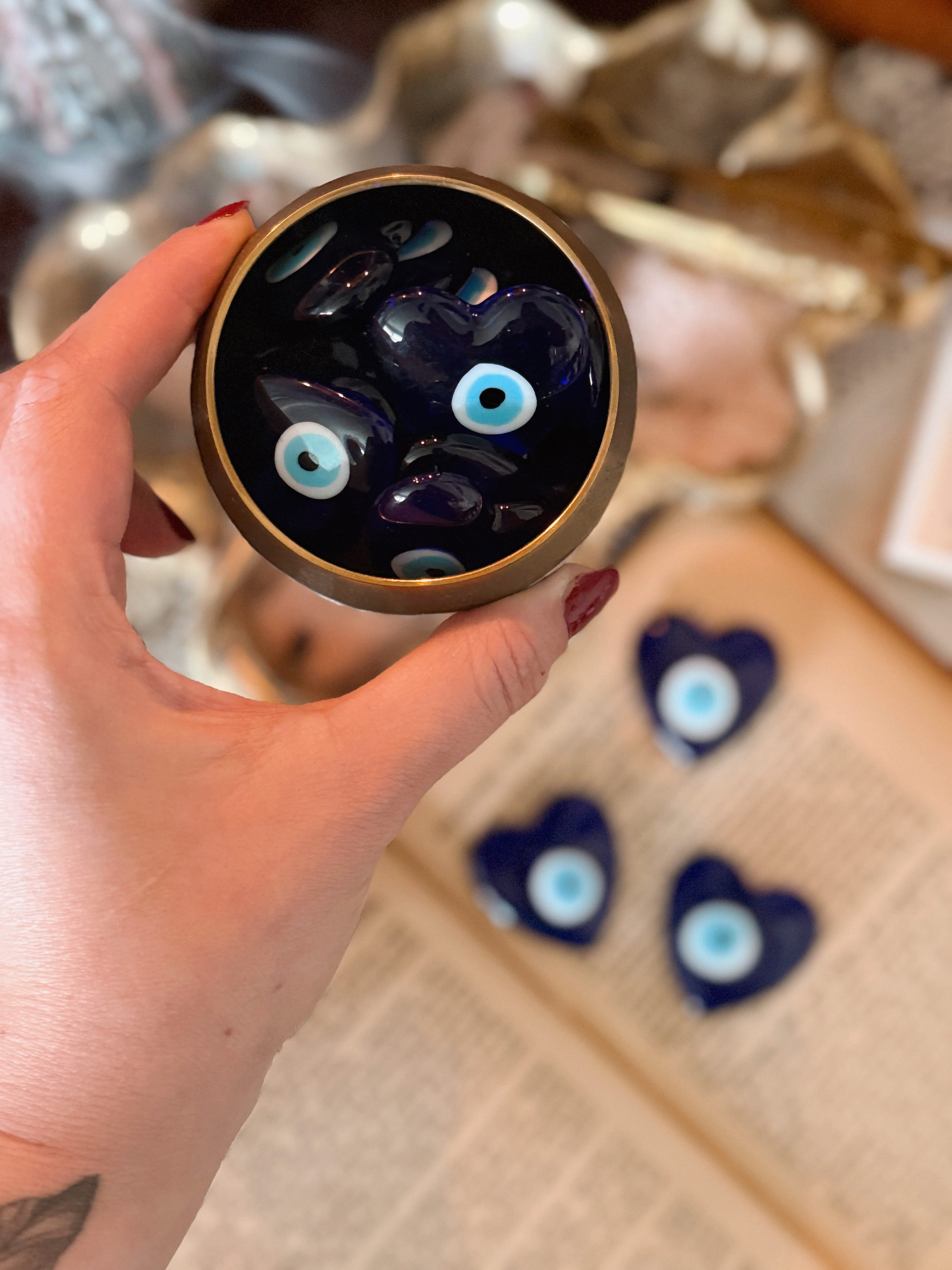 Evil Eye | Nazar Heart Shaped Protection Charm