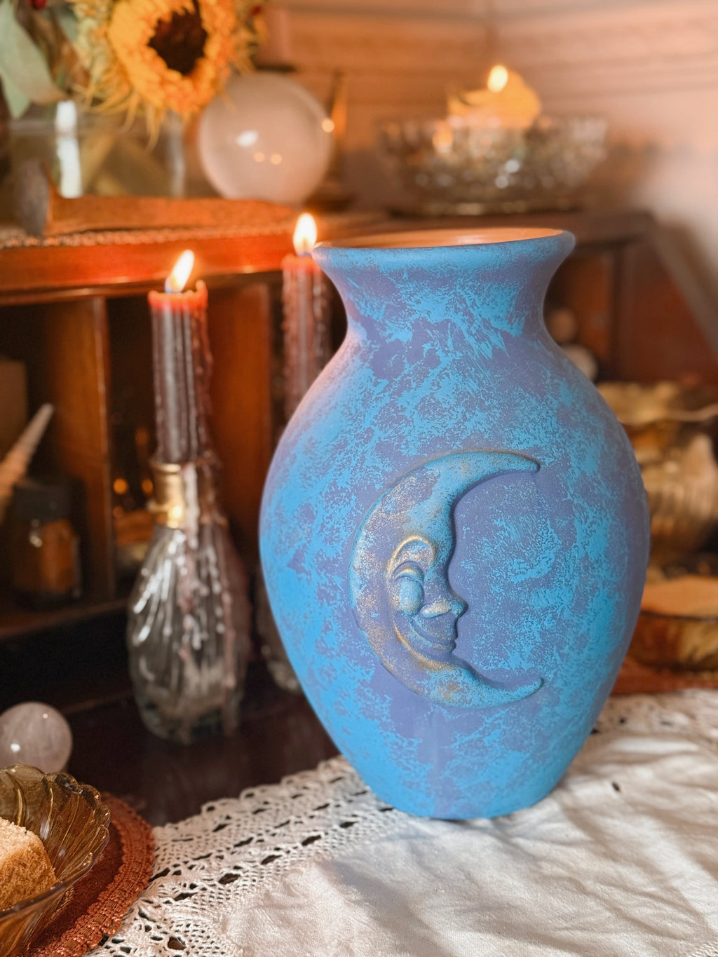 Vintage Sun + Moon Vase (UK ONLY)