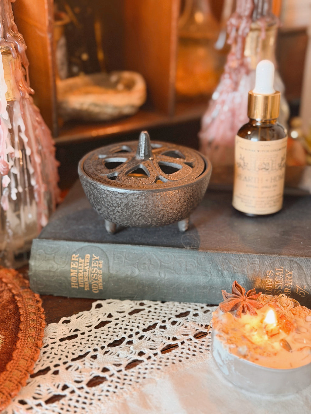 Cast Iron Incense Burner