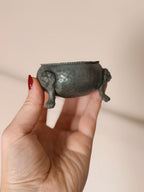 Antique Pewter Cauldron