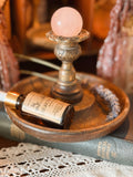 Vintage Wood Candlestick Holder