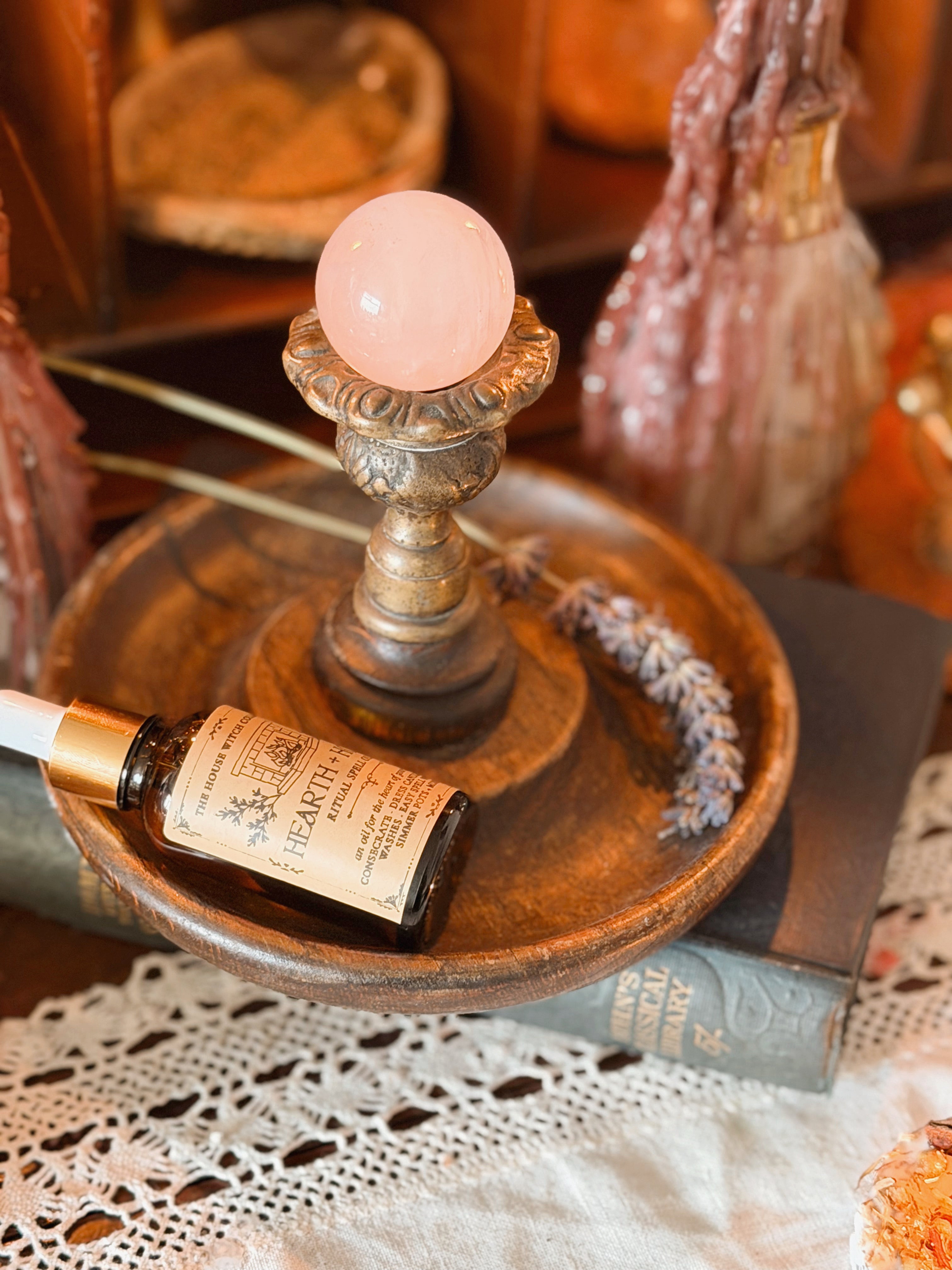 Vintage Wood Candlestick Holder