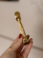 Gold Floral Charcoal Disc Tongs