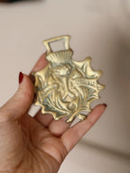 Vintage "Bonnie Scotland" Brass Medallion