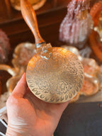 Vintage Brass Floral Incense Burner