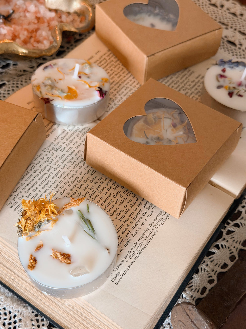 A Day At The Hearth Tealight Spell Candle Trio