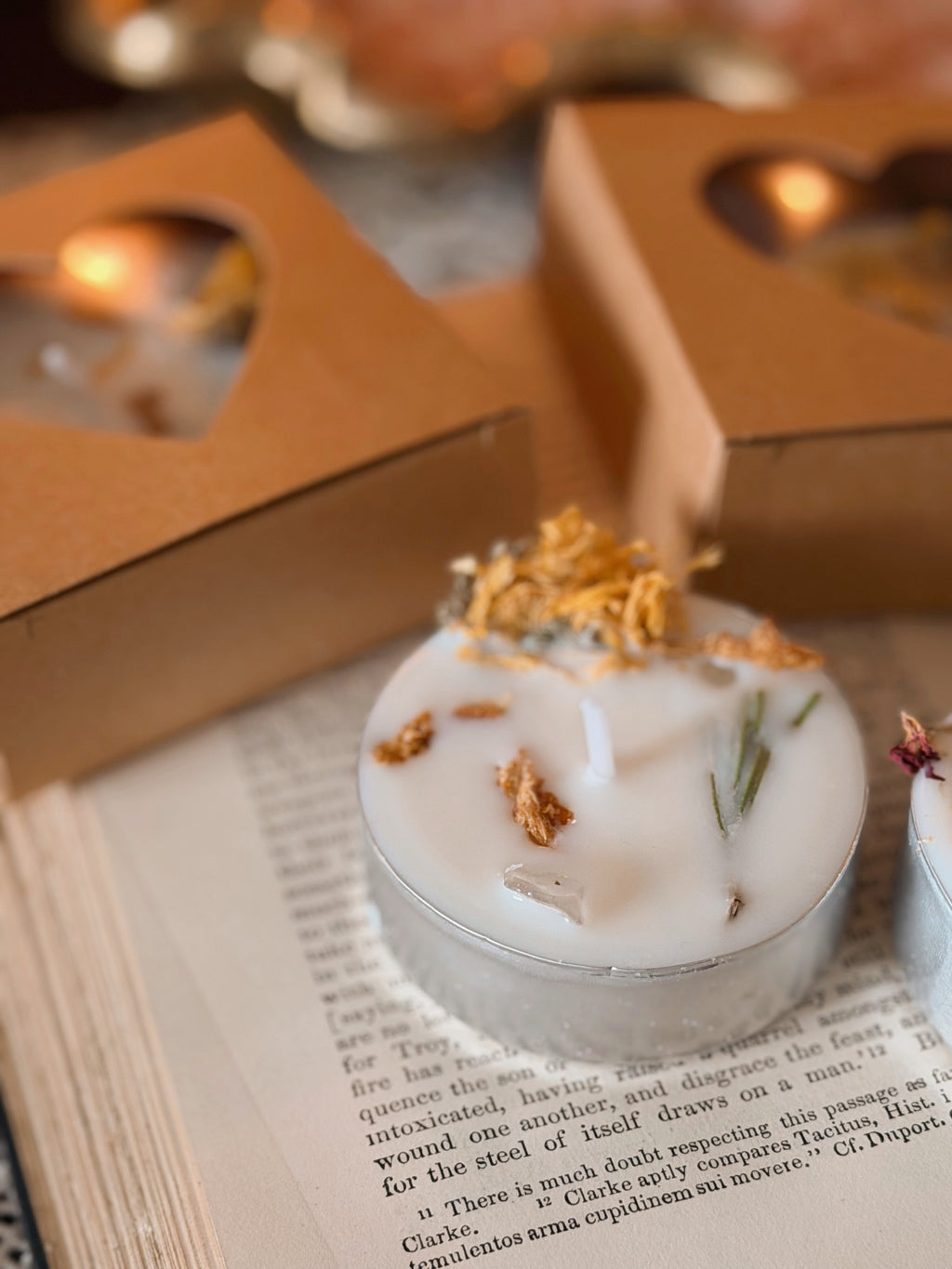 A Day At The Hearth Tealight Spell Candle Trio