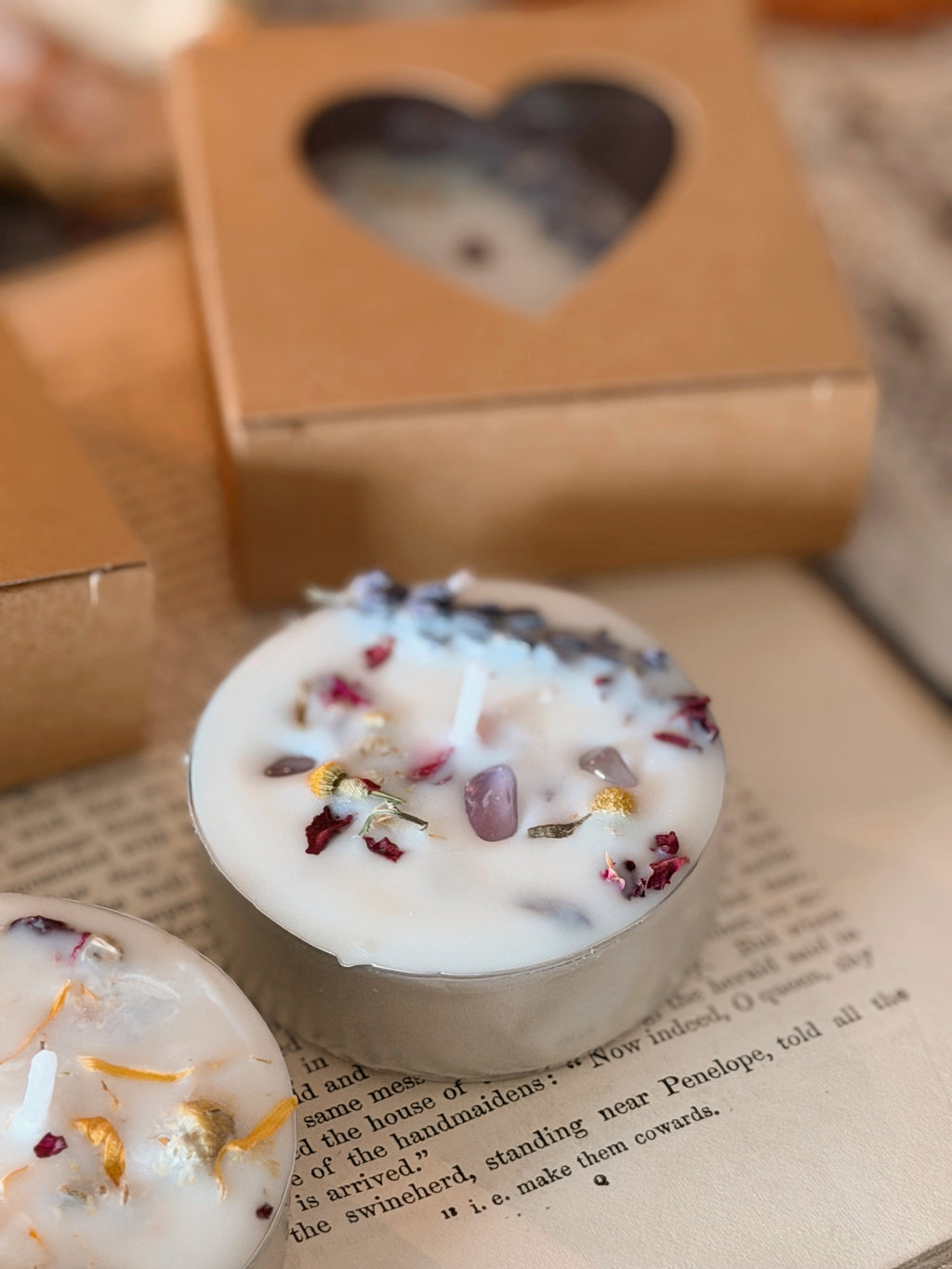 A Day At The Hearth Tealight Spell Candle Trio