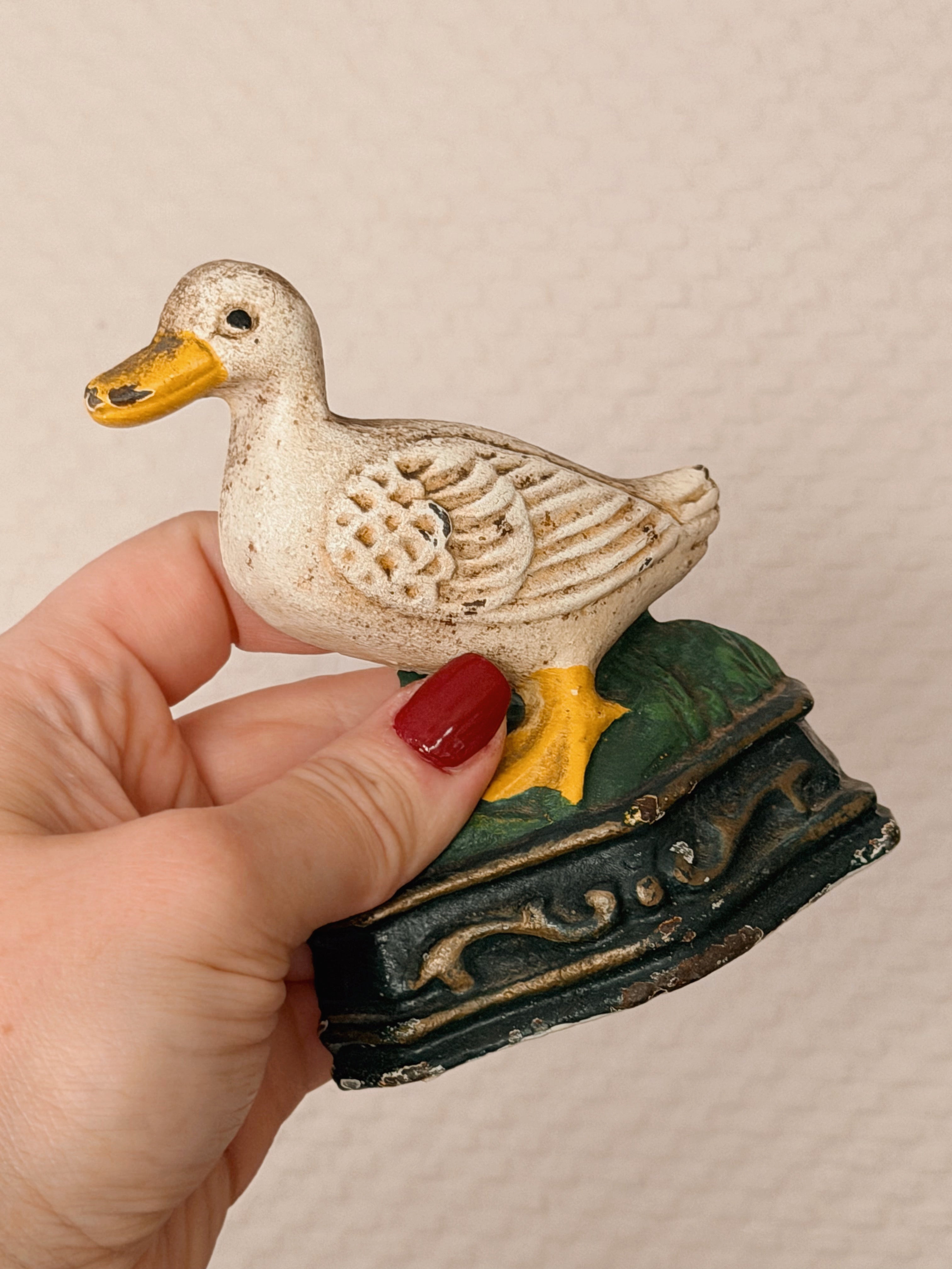 Vintage Cast Iron Duck Doorstep
