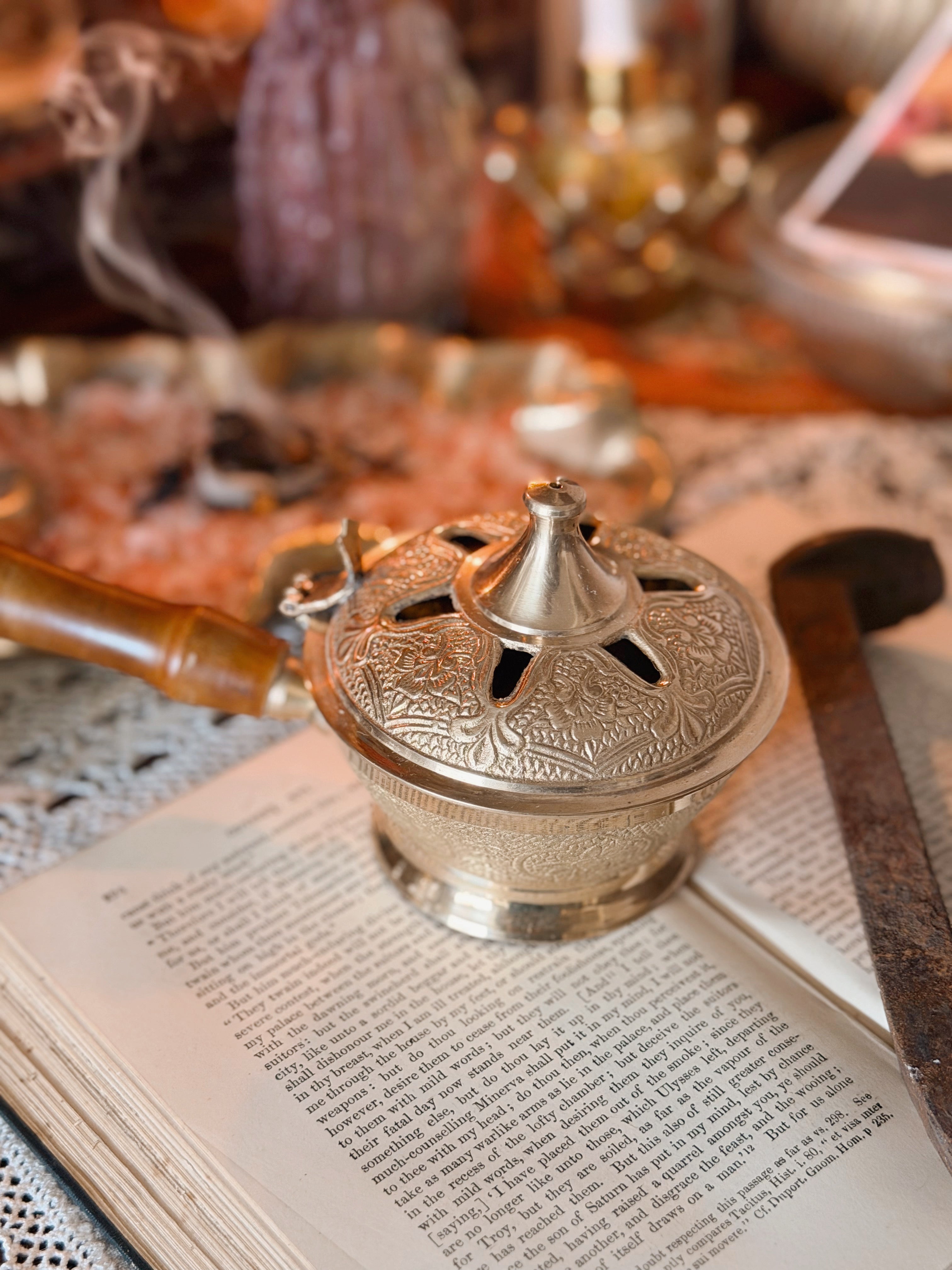 Vintage Brass Incense Burner