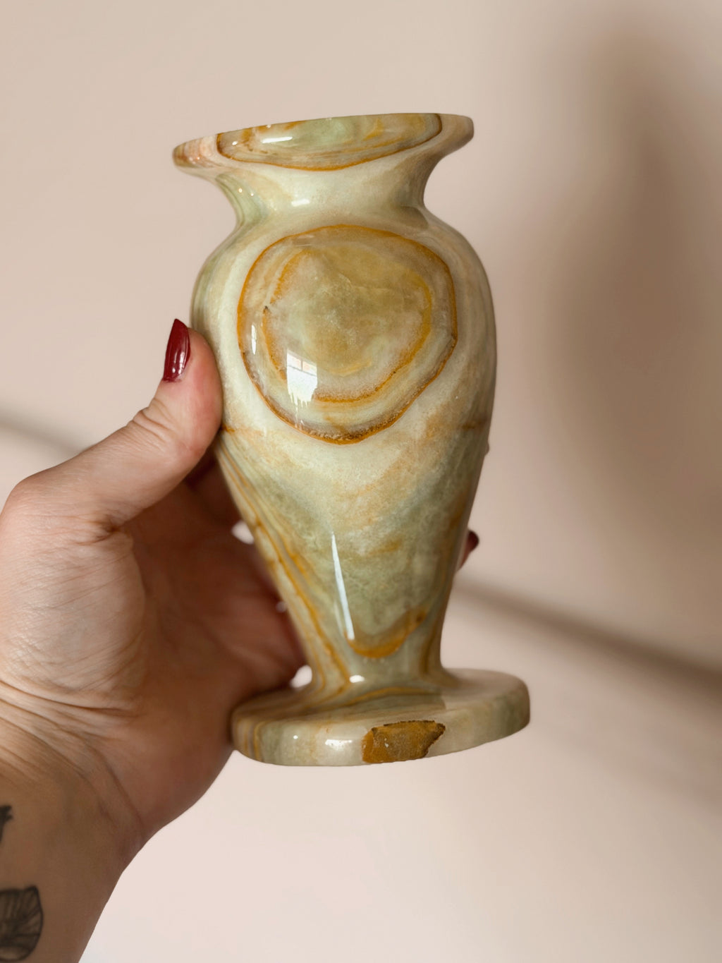 Vintage Large Onyx Vase (UK ONLY)