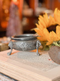 Antique Pewter Cauldron No.2