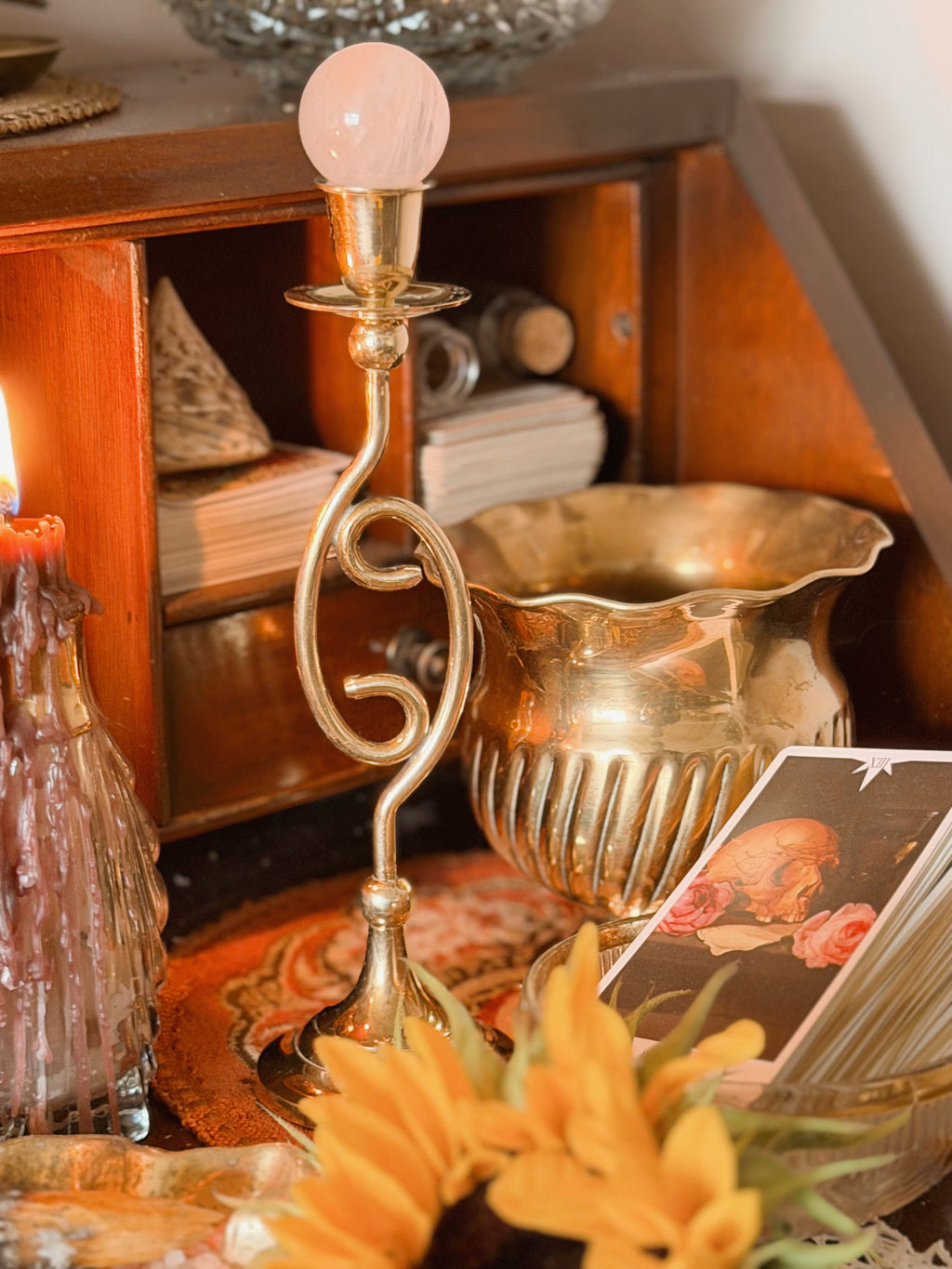 Vintage Brass Candlestick Holder