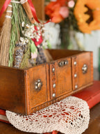 Vintage Wooden Trunk Storage Box (UK ONLY)