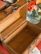 Vintage Wooden Trunk Storage Box (UK ONLY)