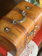 Vintage Wooden Trunk Storage Box (UK ONLY)