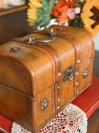 Vintage Wooden Trunk Storage Box (UK ONLY)
