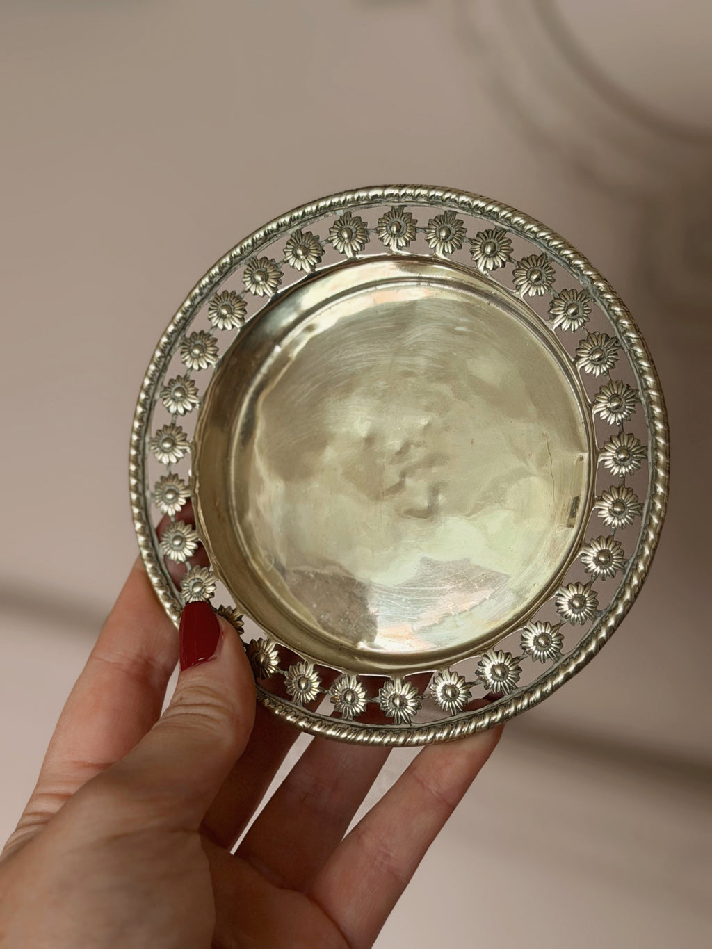 Vintage Brass Trinket Plate