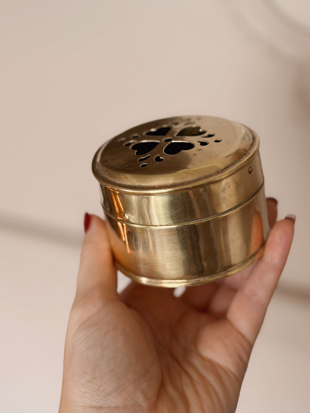 Vintage Brass Trinket Box