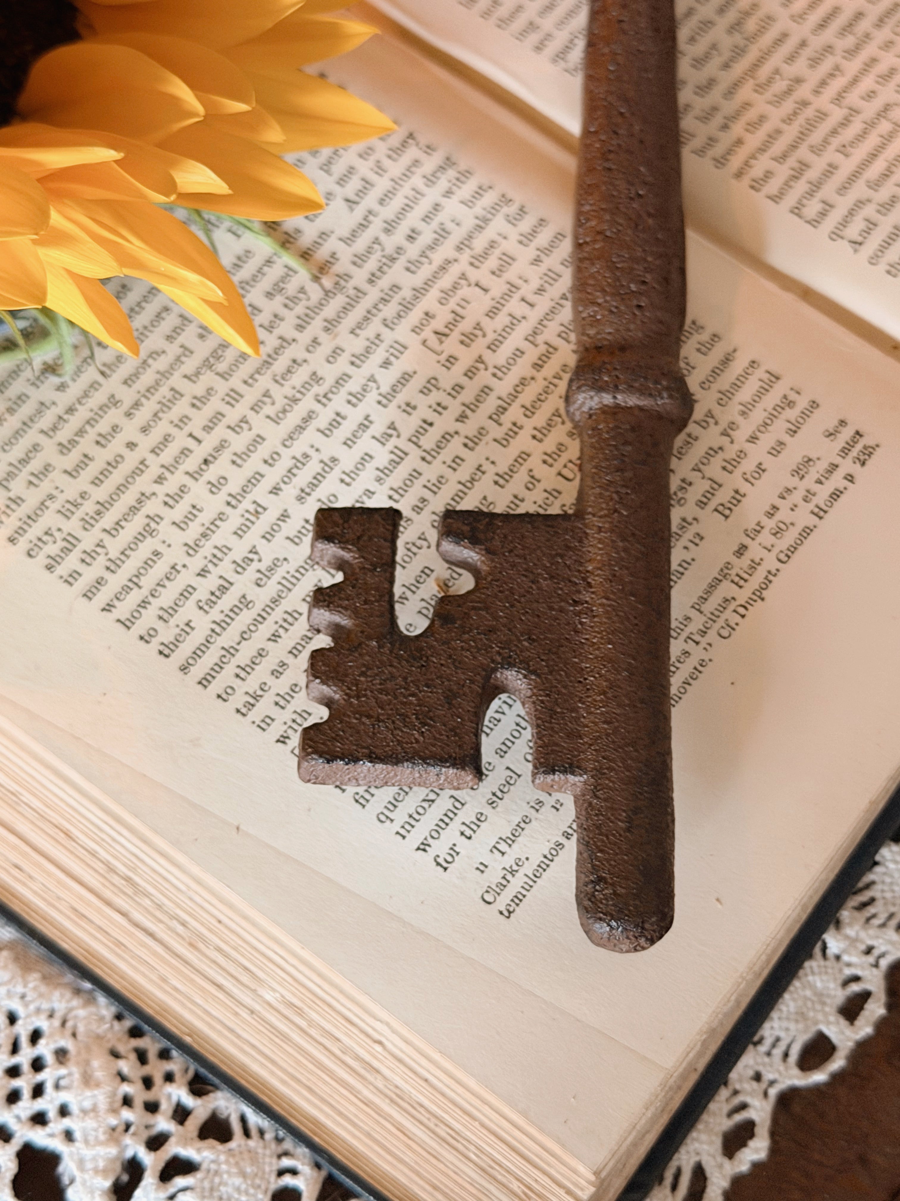 Vintage Large Cast Iron Key