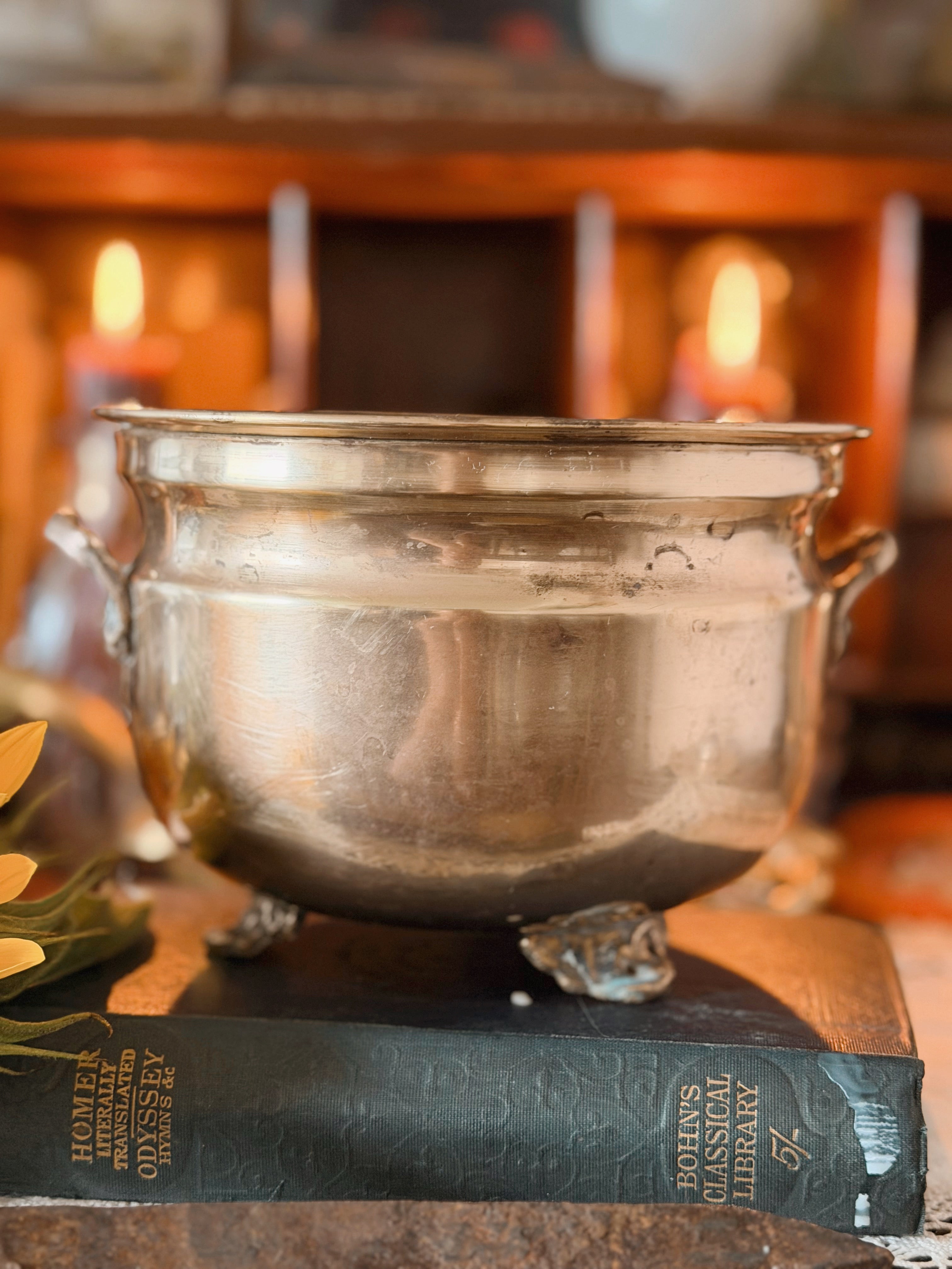 Vintage Brass Cauldron