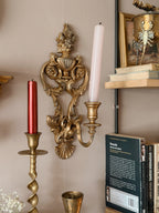 Vintage Gold Candle Wall Sconce (UK ONLY)