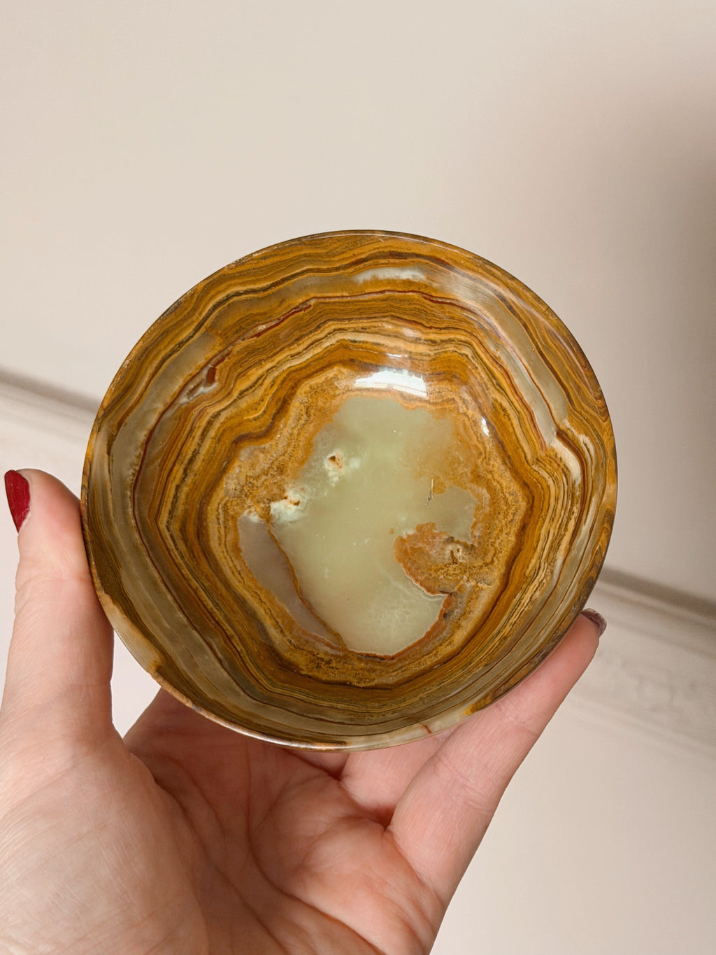 Vintage Onyx Trinket Dish
