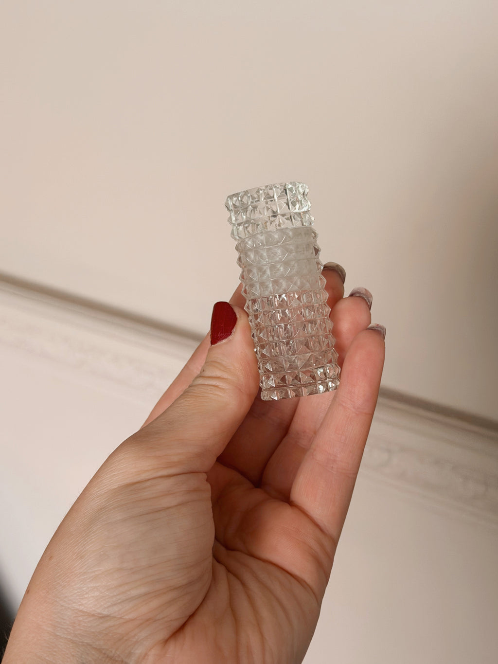 Vintage Mini Glass Decanter Bottle