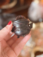 Vintage Mini Wood Cauldron