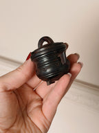 Vintage Mini Wood Cauldron