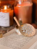 Vintage Brass + Mother of Pearl Trinket Pot