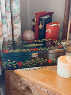 Vintage Wood Handpainted Box (UK ONLY)