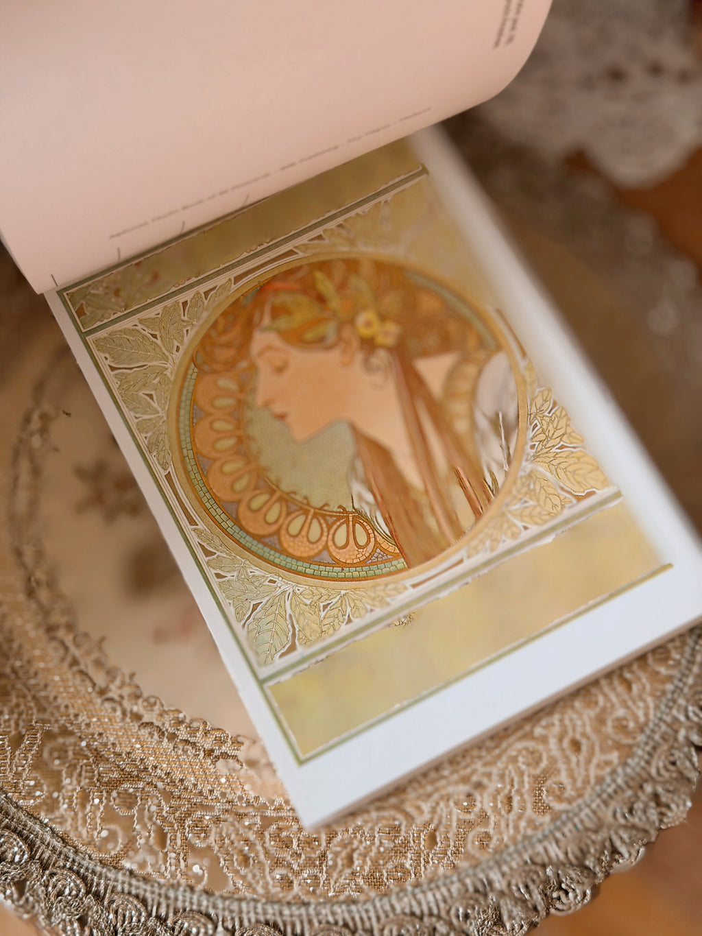 Vintage Alphonse Mucha Book of Postcards