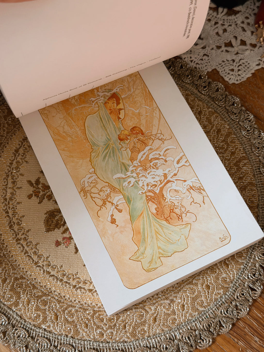 Vintage Alphonse Mucha Book of Postcards