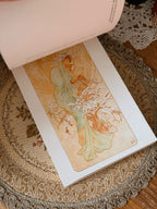 Vintage Alphonse Mucha Book of Postcards