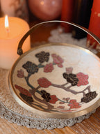 Vintage Brass + Enamel Trinket Dish