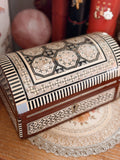 Vintage Mother of Pearl Trunk Storage Box