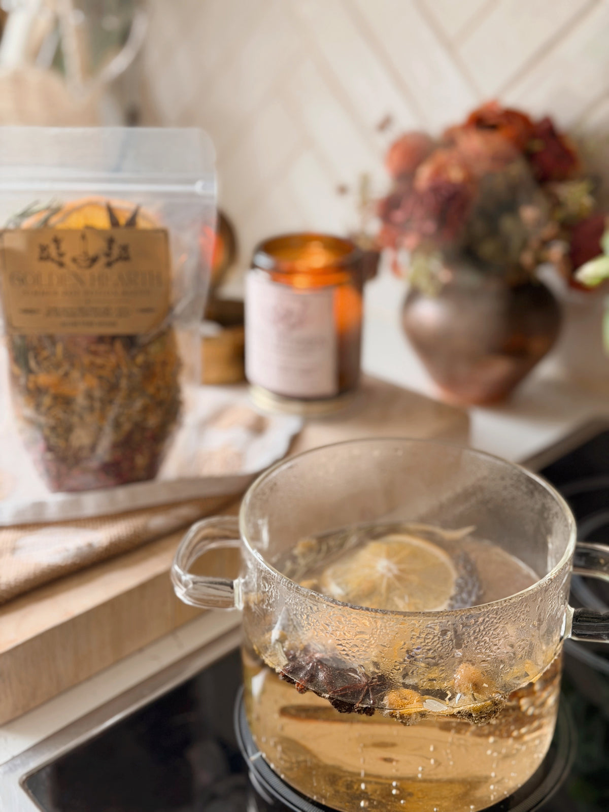 Golden Hearth Simmer Pot Potion