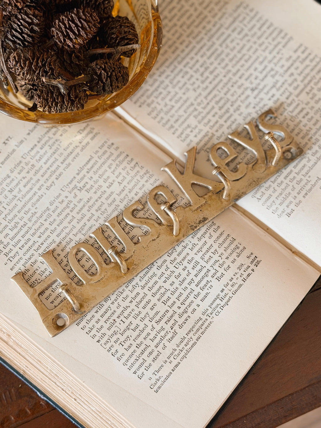 Vintage Brass Key Holder