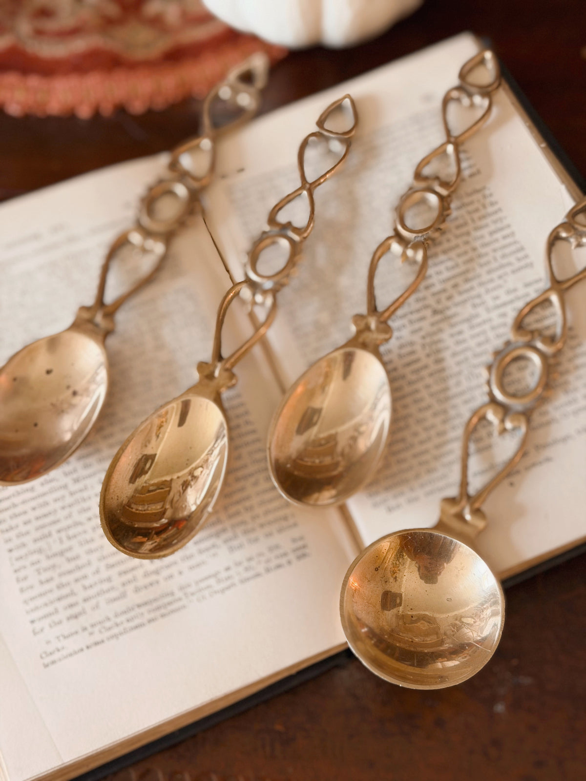 Vintage Brass Love Spoon