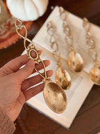 Vintage Brass Love Spoon