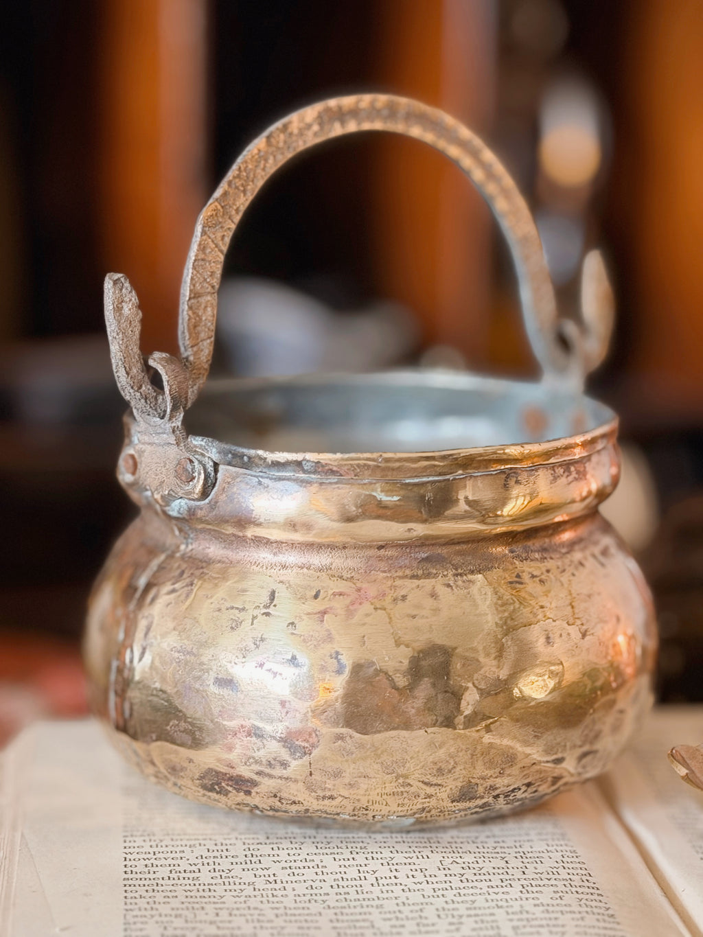 Vintage Brass Cauldron No.1