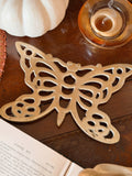 Vintage Brass Butterfly Trivet Stand