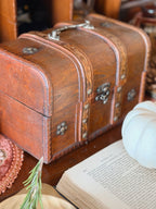 Vintage Wooden Trunk Storage Box (UK ONLY)
