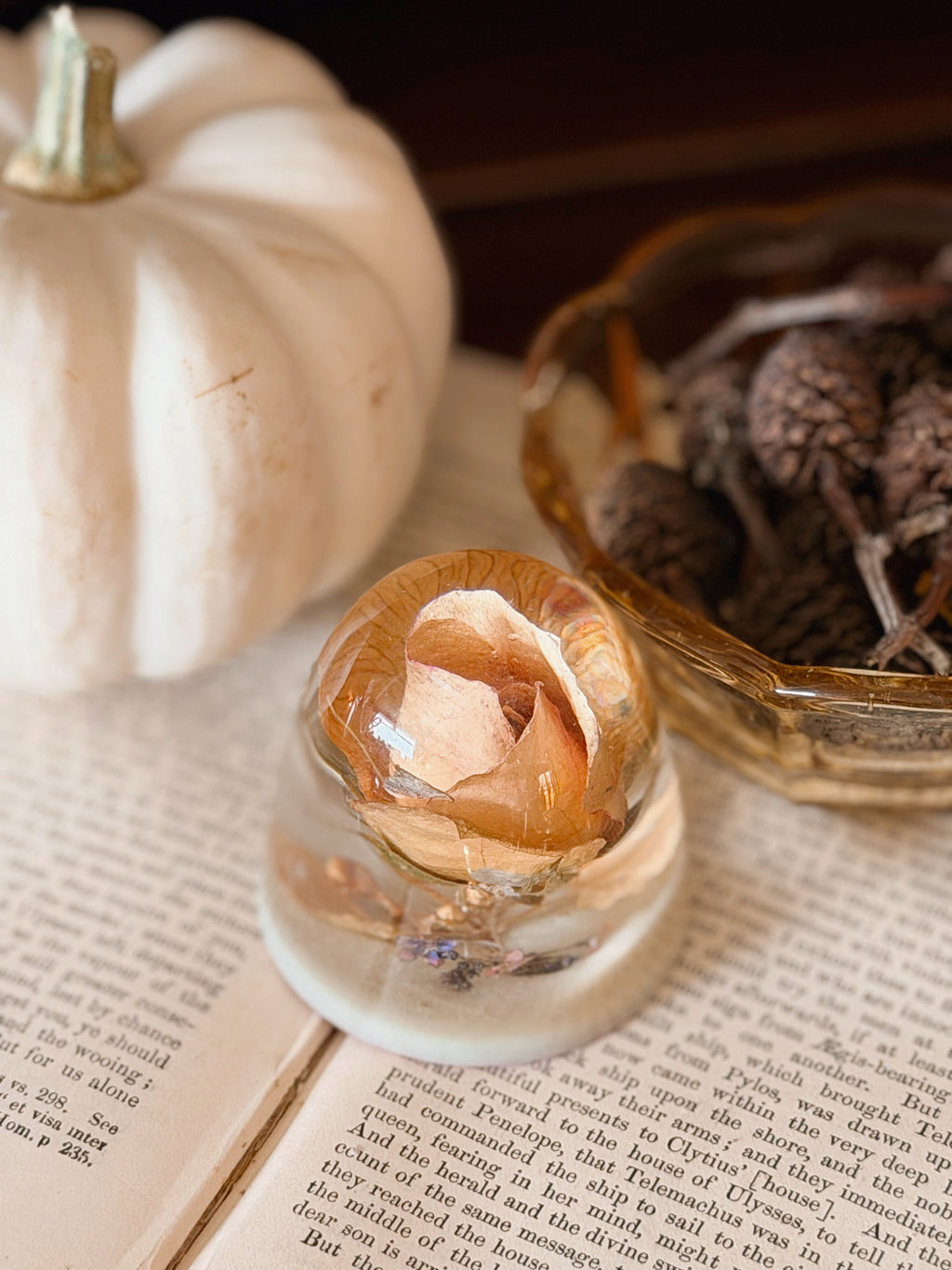 Vintage Floral Paperweight