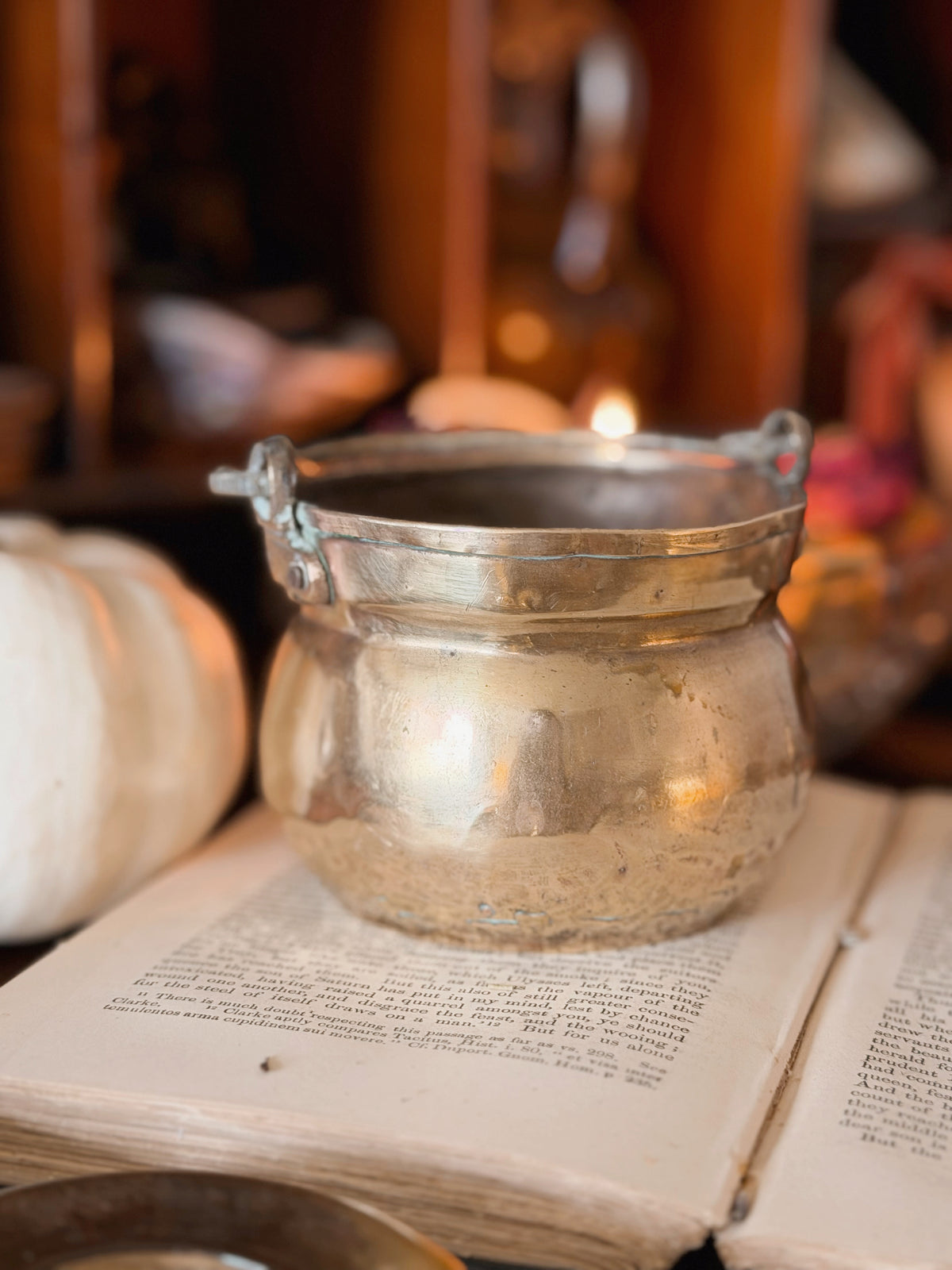 Vintage Brass Cauldron No.2