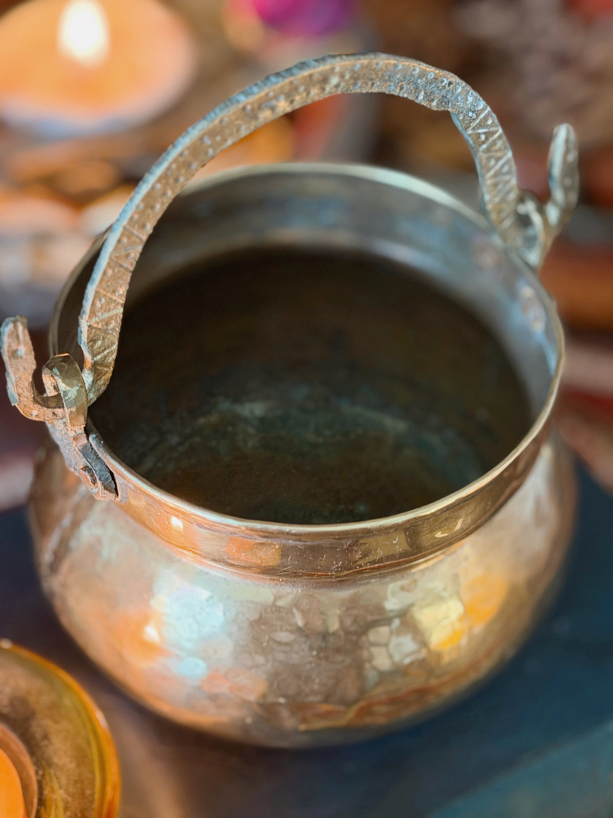 Vintage Brass Cauldron No.6