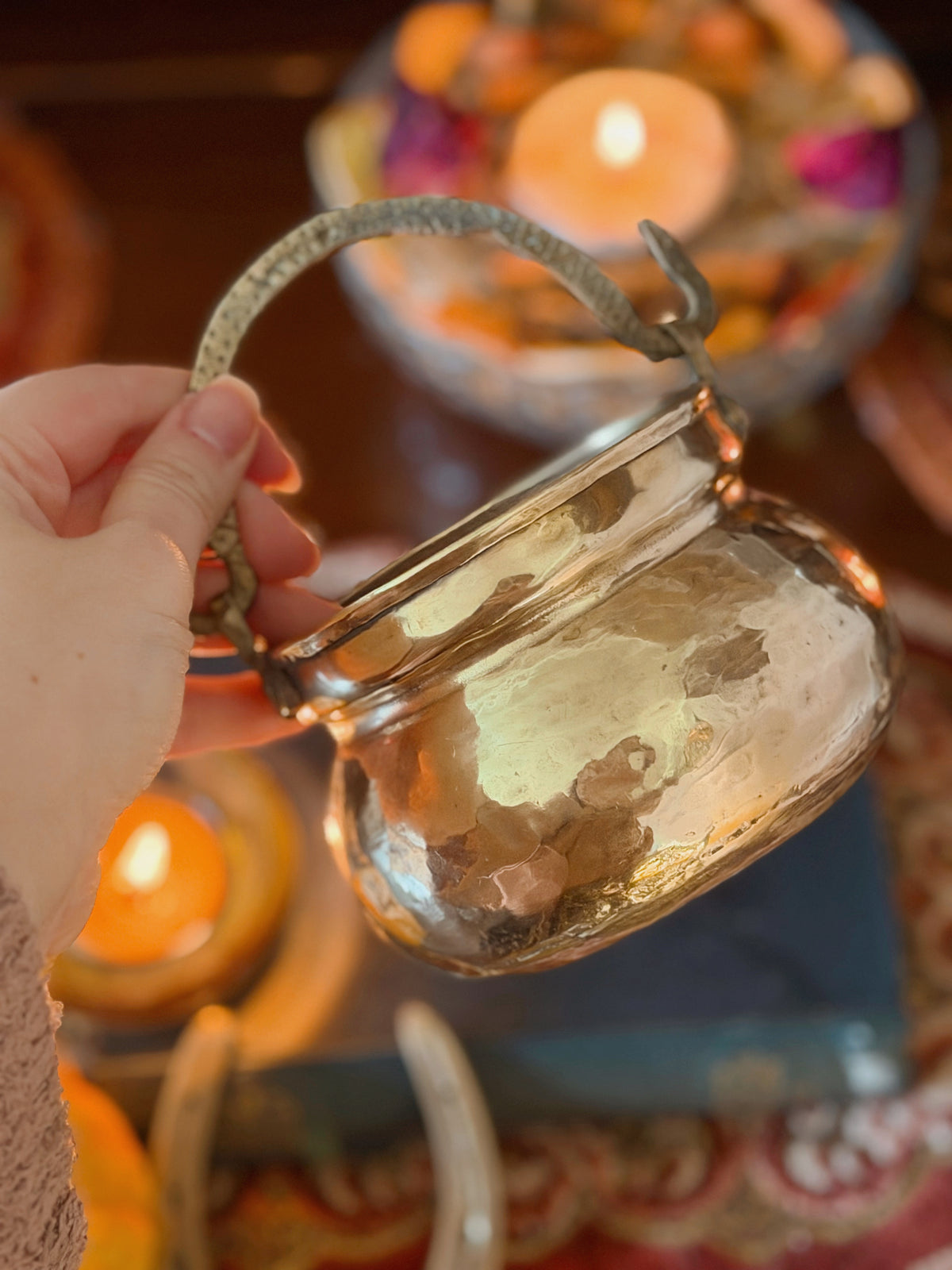 Vintage Brass Cauldron No.6