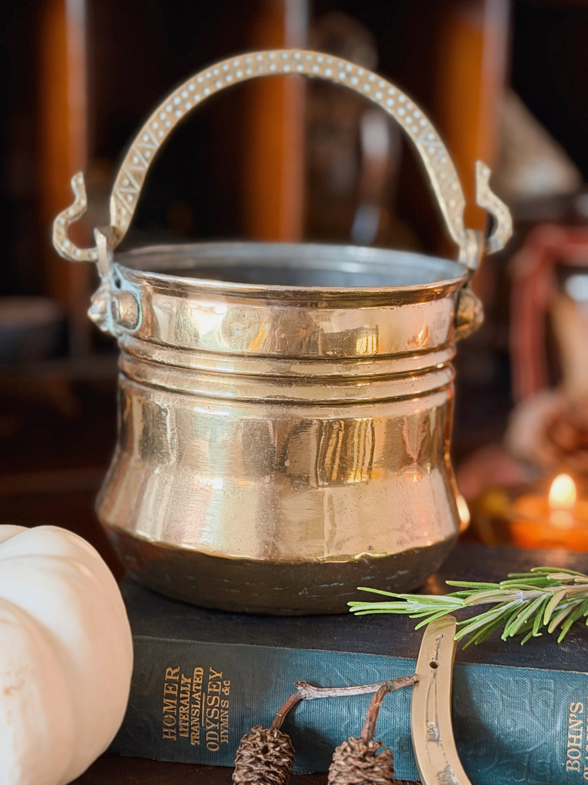 Vintage Brass Cauldron No.5