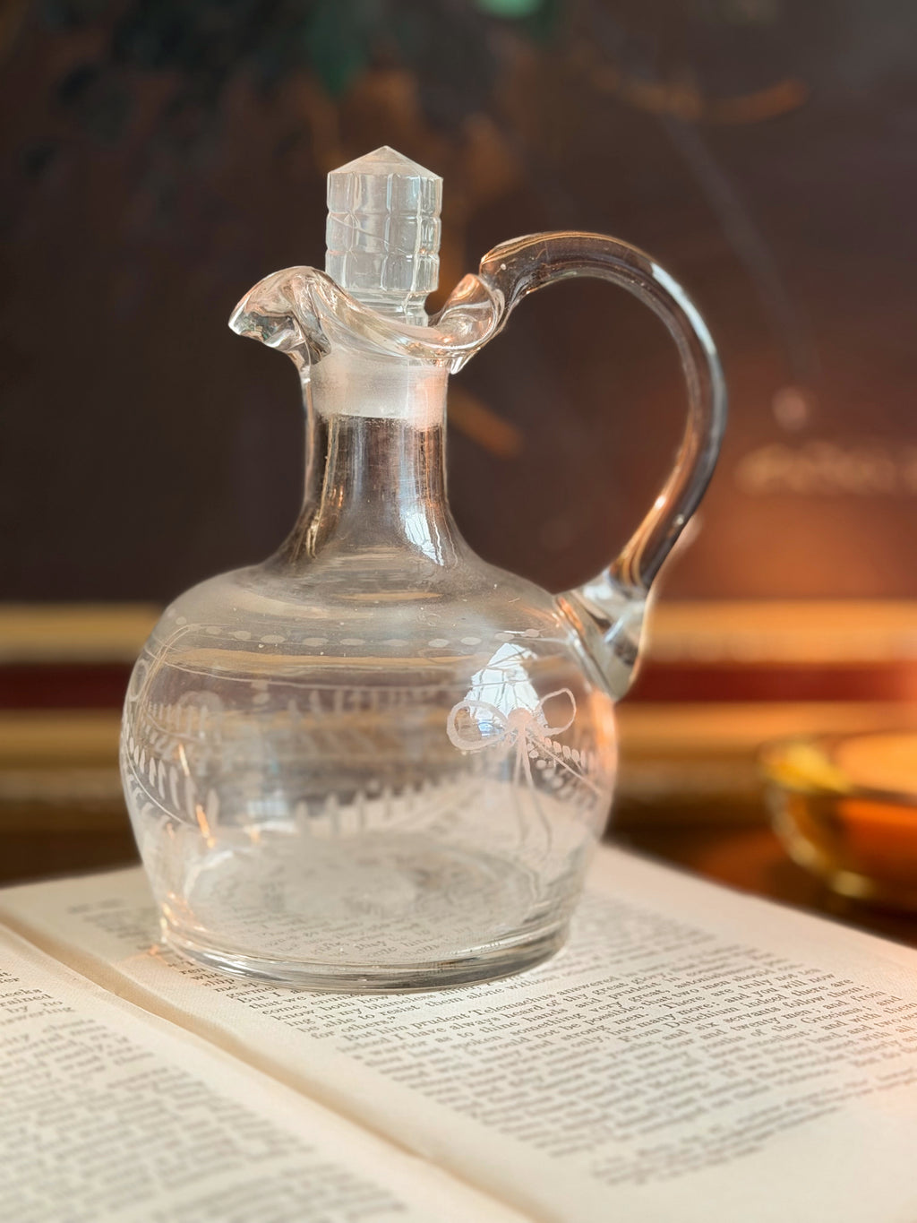 Vintage Glass Decanter Bottle